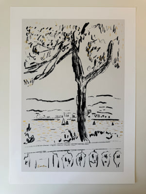 Signed & Embellished Print // Postcard View