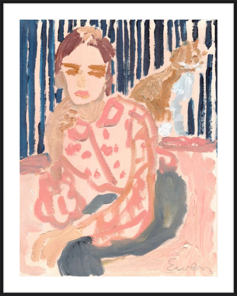 Giclée Print // Beauties That Exceed The Vocabulary (Cat Painting Series)