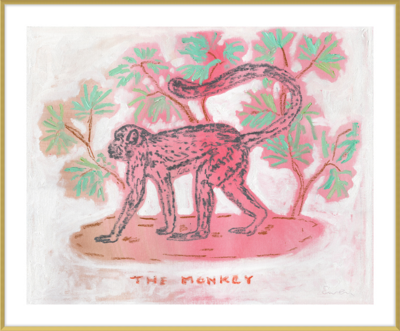 Giclée Print // The Monkey (Rose & Jade)