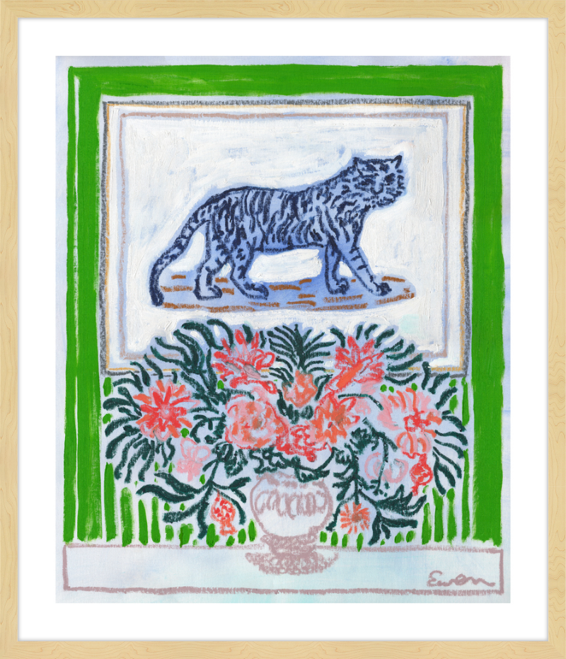 Giclée Print // Green Room with Tiger