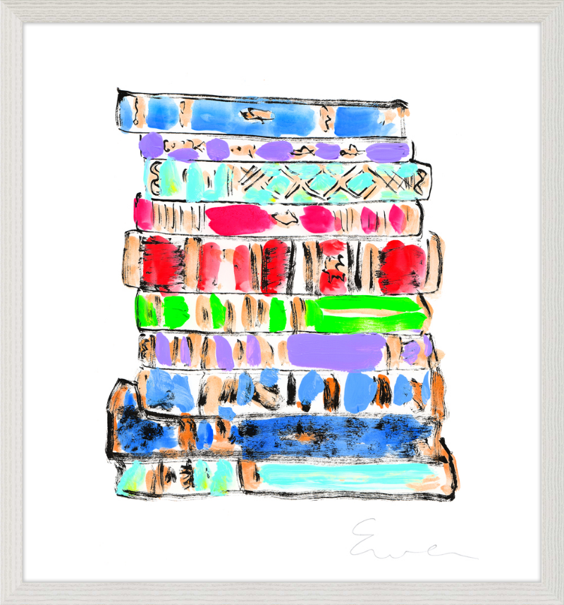 Giclée Print // Tsundoku (Stack of Books)