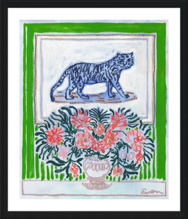 Giclée Print // Green Room with Tiger