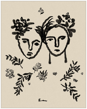 Giclée Print // Love : Warm Black