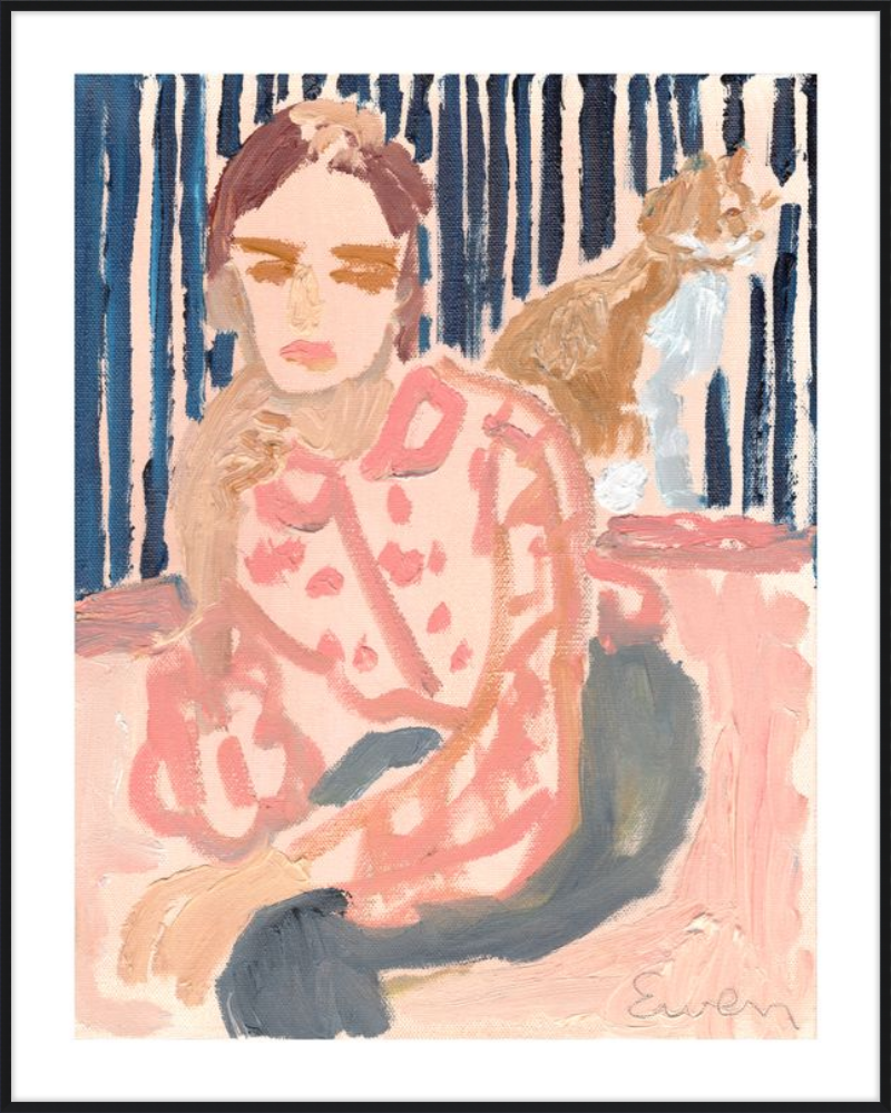Giclée Print // Beauties That Exceed The Vocabulary (Cat Painting Series)