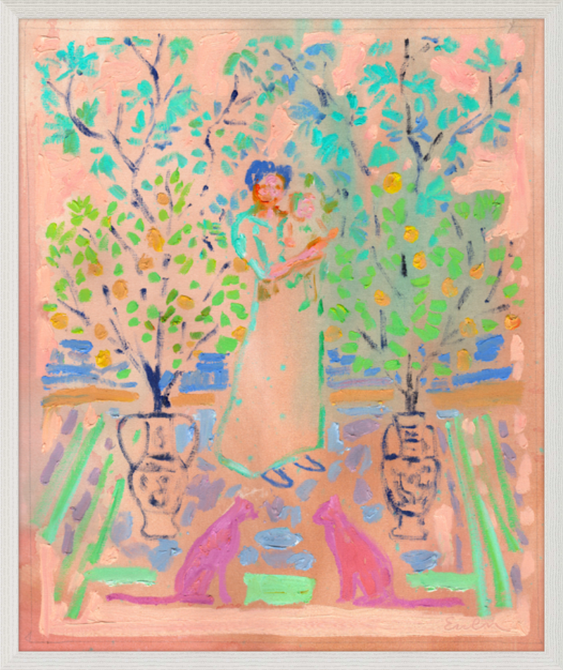 Giclée Print // Mother And Child (With Pair of Pink Cats)