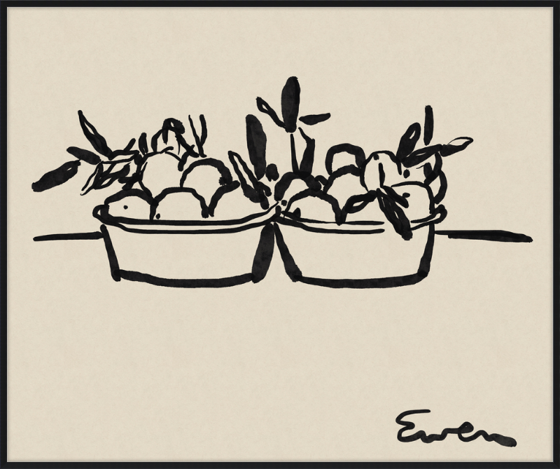 Giclée Print // Oranges in Bowls