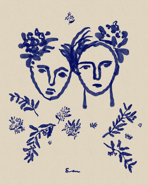 Giclée Print // Love : Indigo