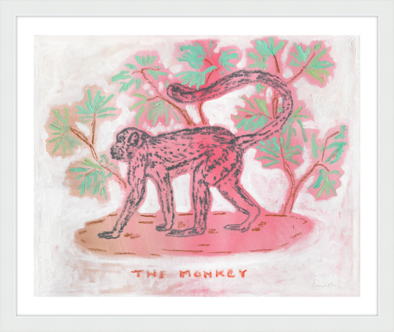 Giclée Print // The Monkey (Rose & Jade)
