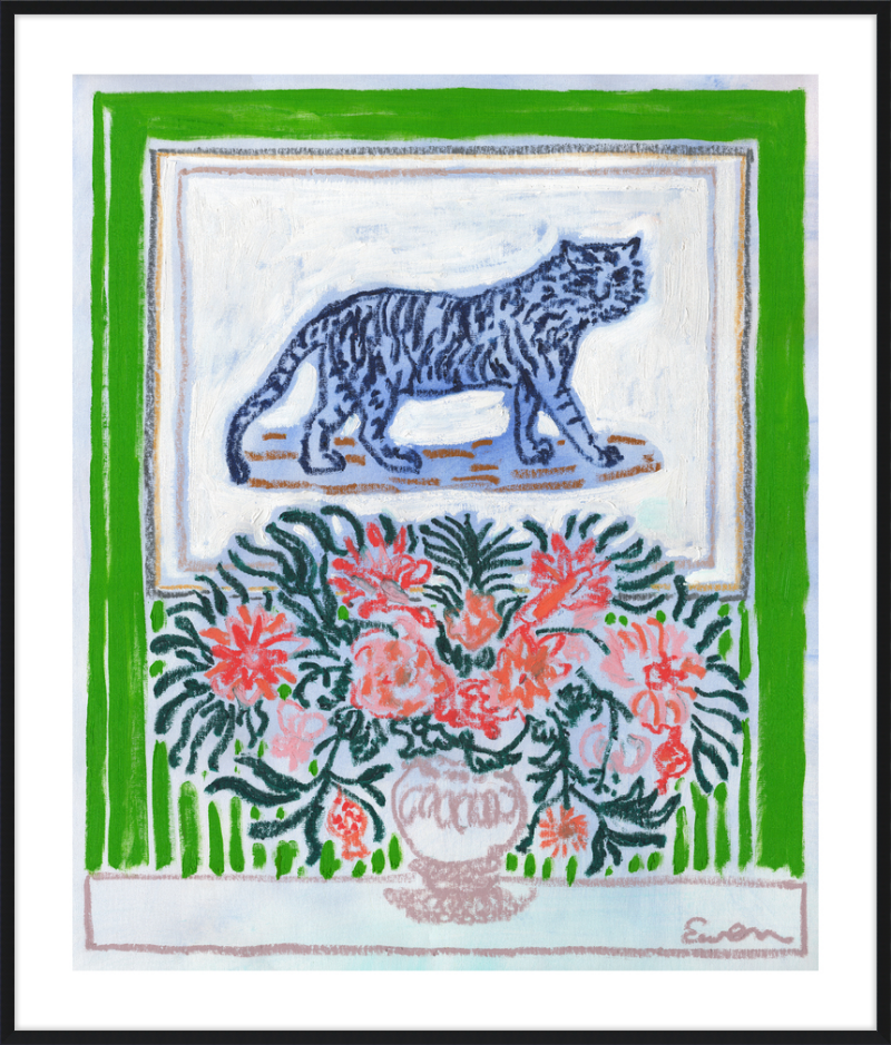 Giclée Print // Green Room with Tiger