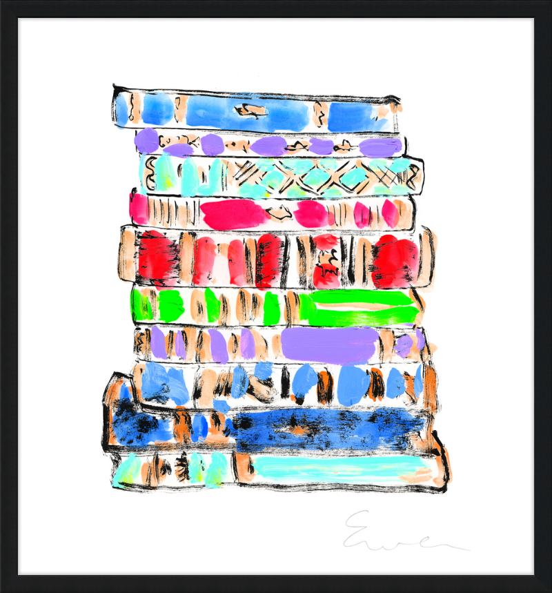 Giclée Print // Tsundoku (Stack of Books)