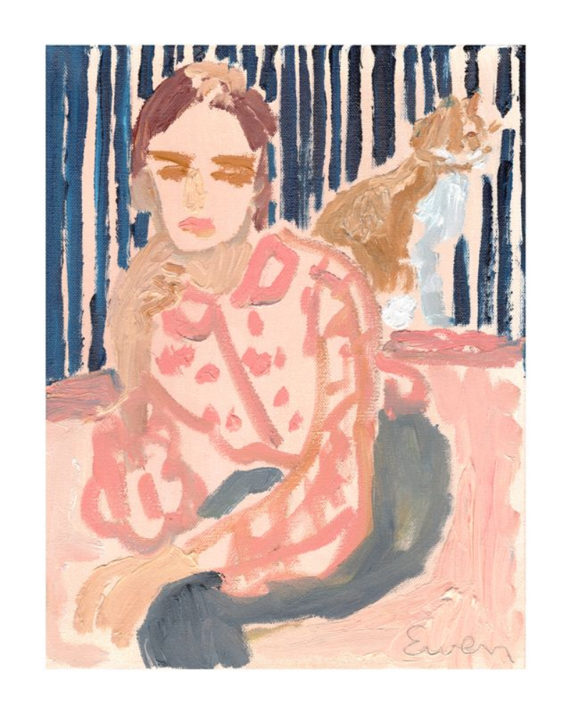 Giclée Print // Beauties That Exceed The Vocabulary (Cat Painting Series)