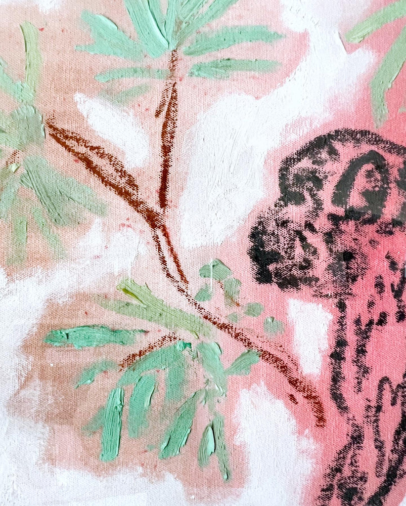 Giclée Print // The Monkey (Rose & Jade)