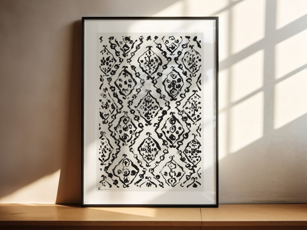 Framed Print // Moroccan Rug