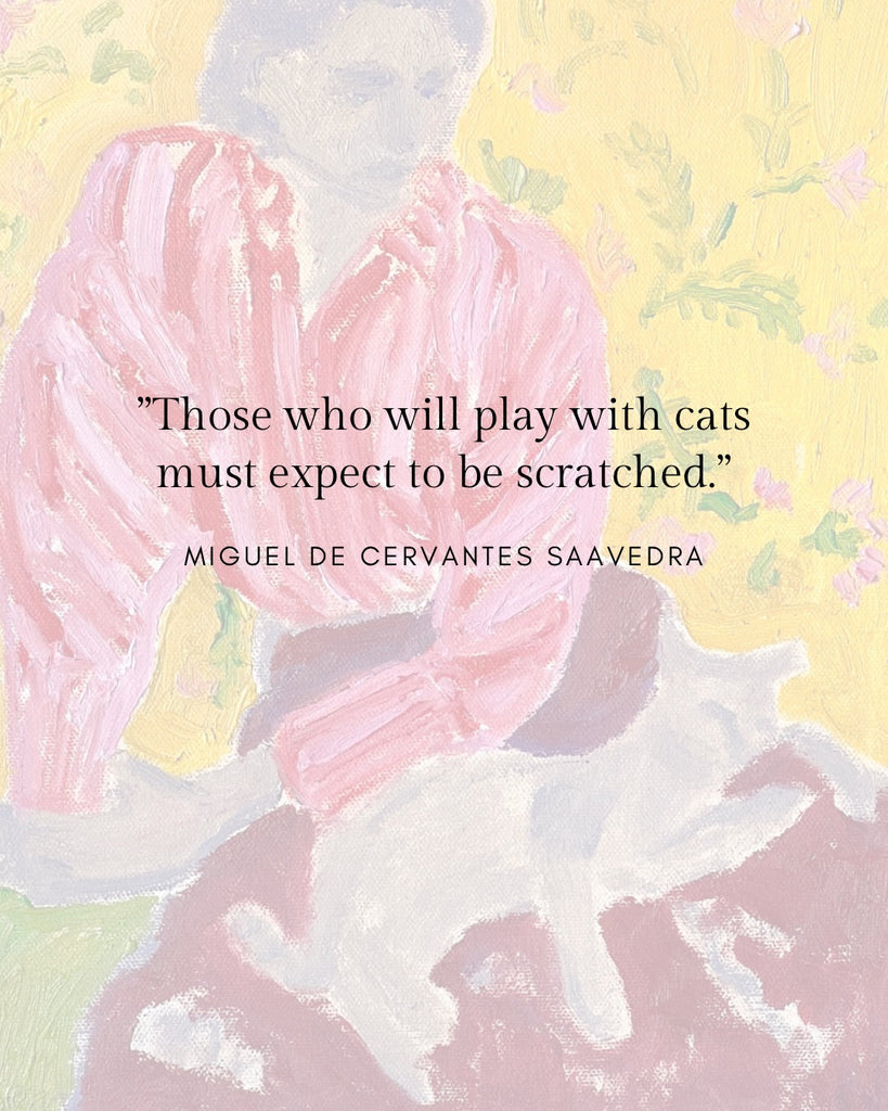 Giclée Print // Cat Painting: Those Who Will Play With Cats Must Expect To Be Scratched