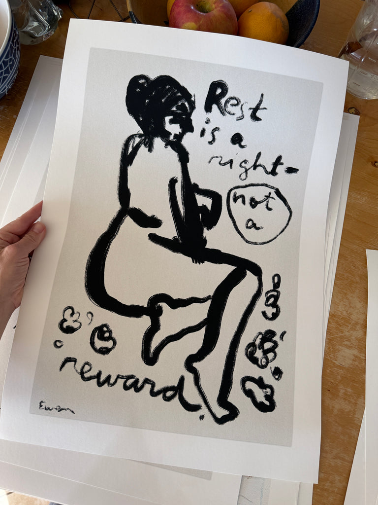 Giclée Print // Rest is a Right, Not a Reward