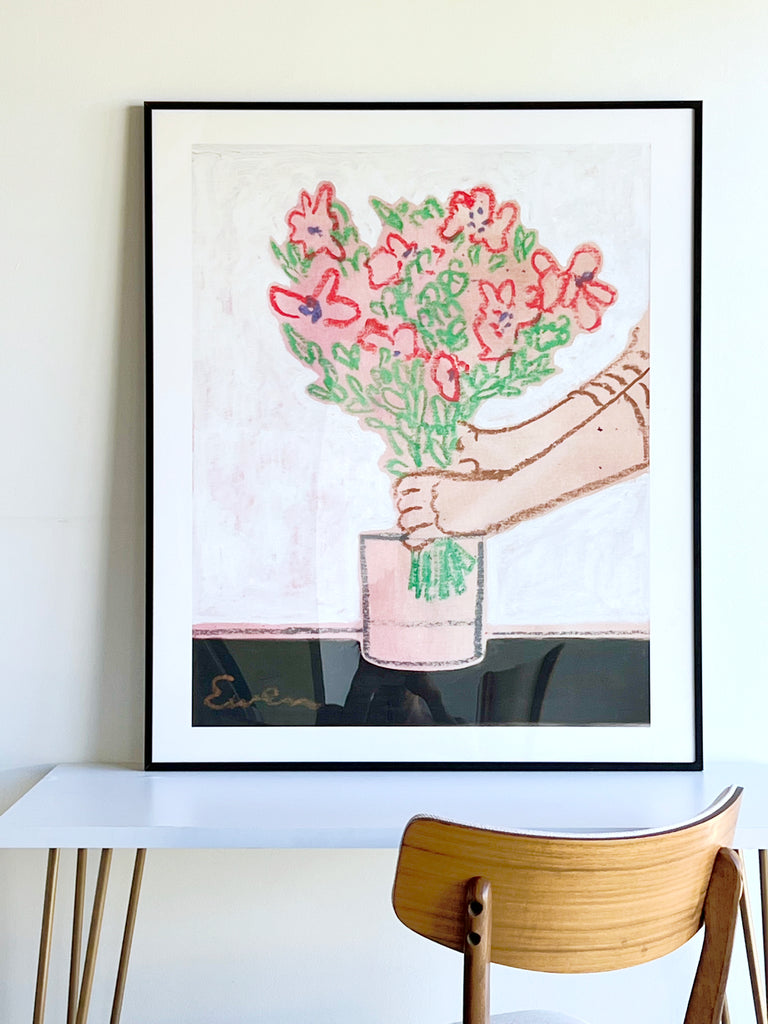 Giclée Print // Arranging the Anemones