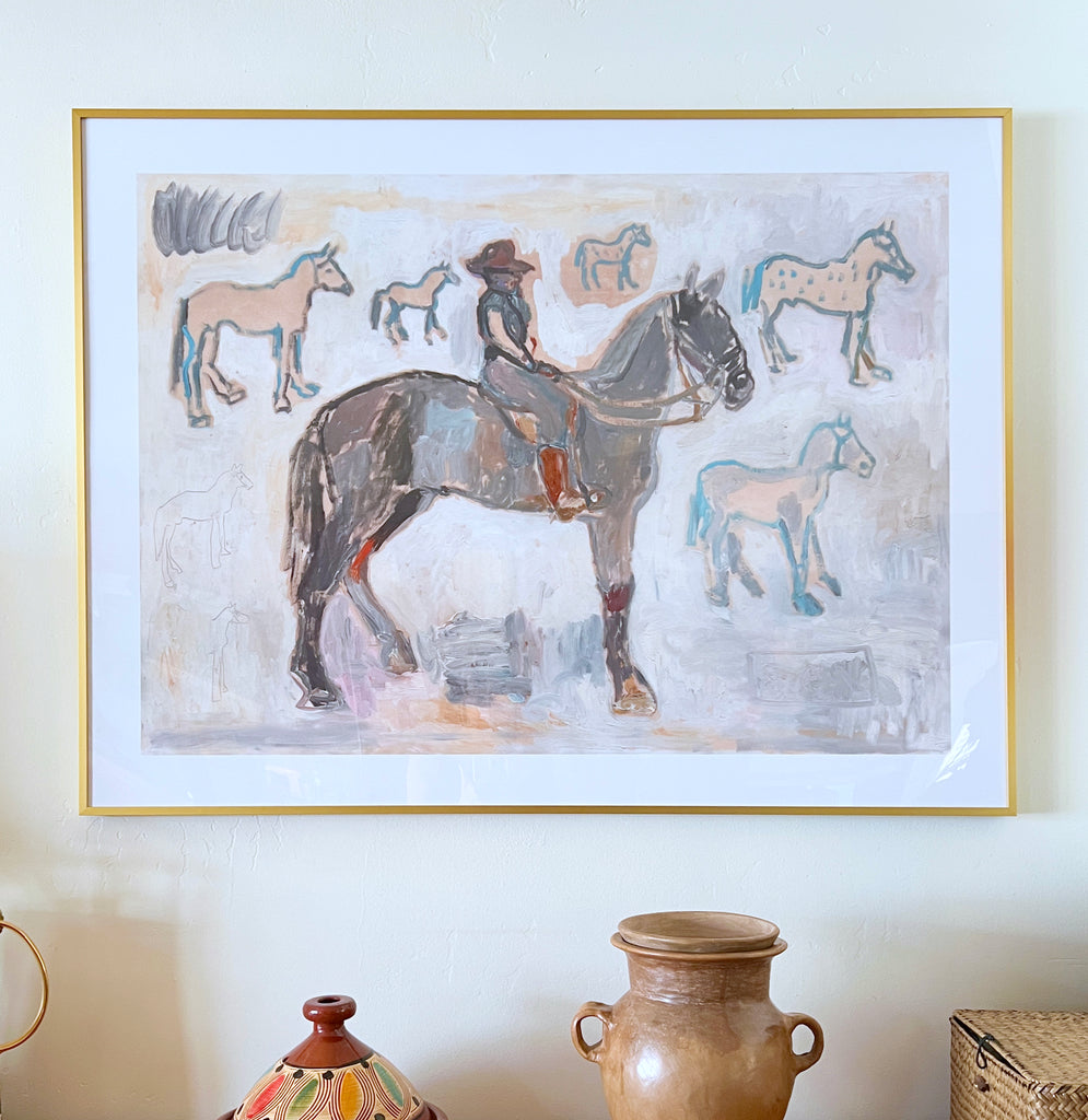 Giclée Print // Ranger with 7 and a Half Horses