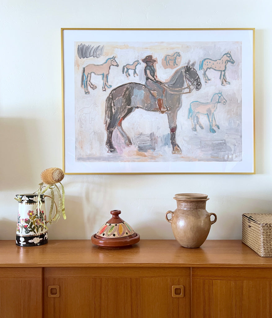 Giclée Print // Ranger with 7 and a Half Horses