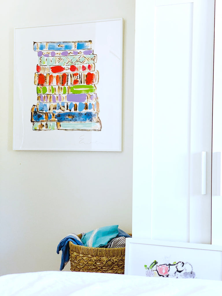 Giclée Print // Tsundoku (Stack of Books)