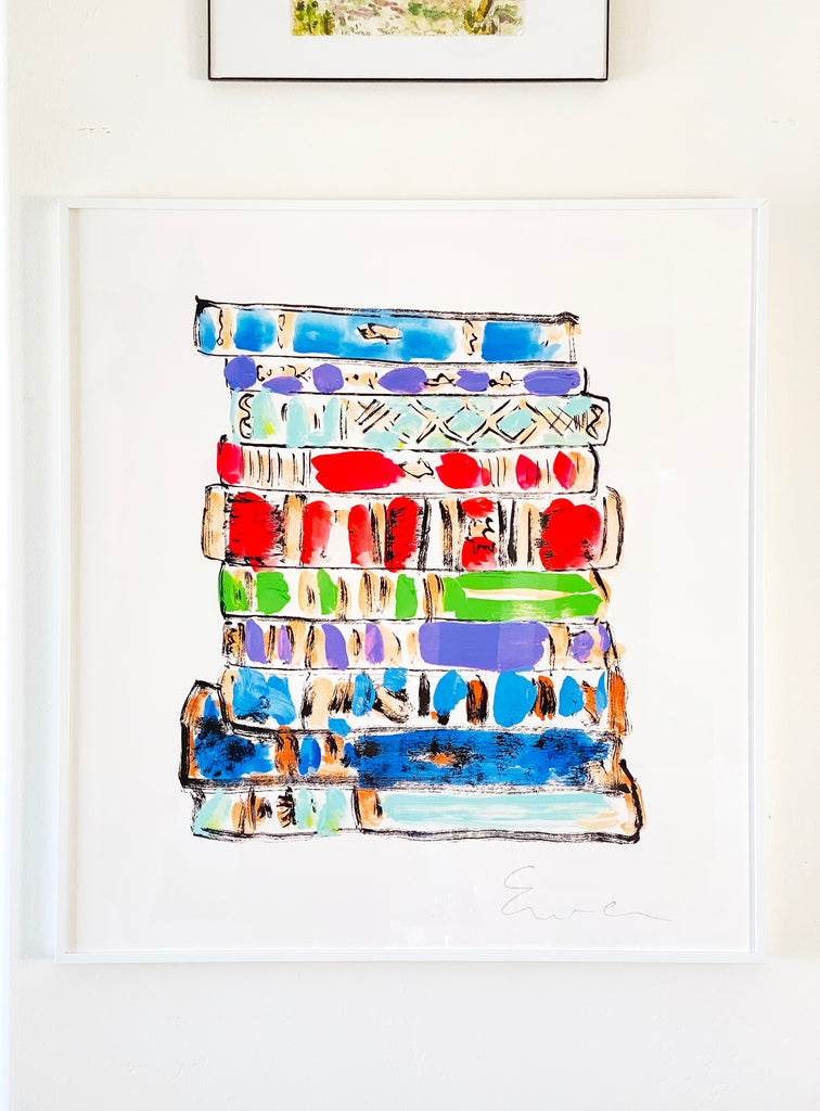 Giclée Print // Tsundoku (Stack of Books)