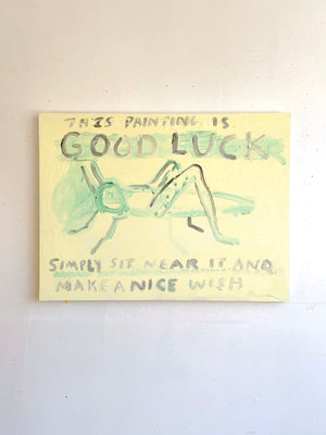 Oil Painting // Good Luck Grasshopper (Medium)