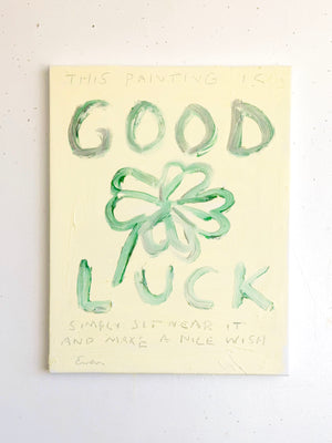 Oil Painting // Good Luck Clover (small) No. 1