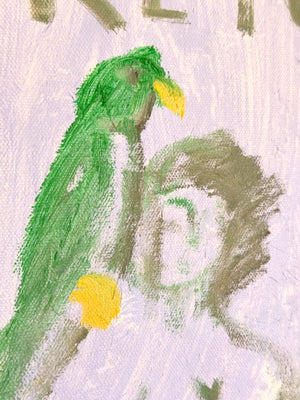 Oil Painting // Sketch (Figure with Parrot)