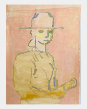 Oil Painting // Rough Sketch - Painted Portrait in Hat