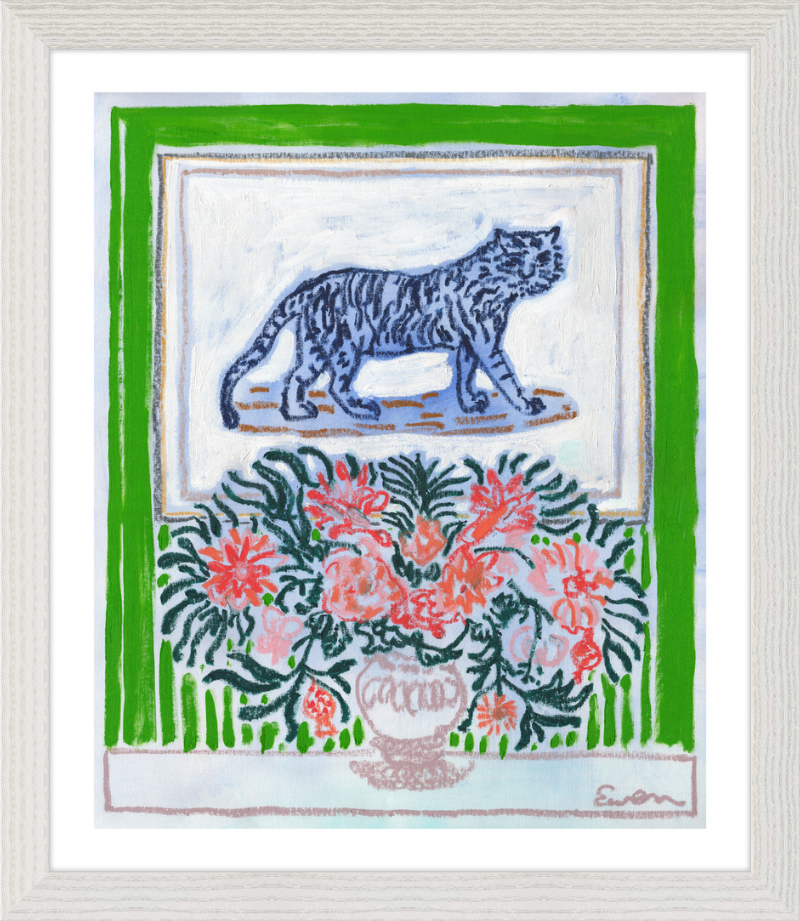 Giclée Print // Green Room with Tiger