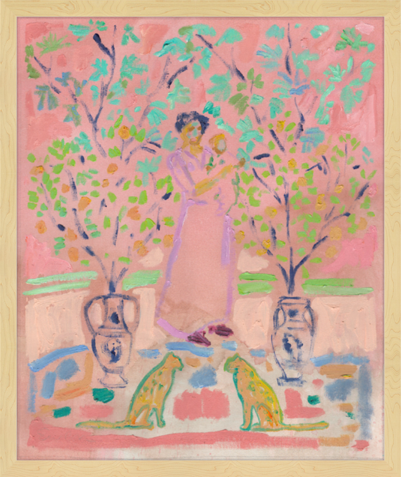 Giclée Print // Mother and Child (With Pair of Golden Cats)