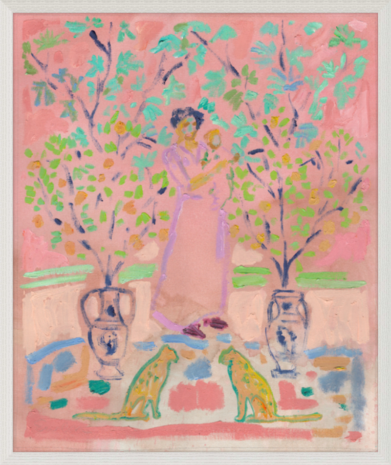 Giclée Print // Mother and Child (With Pair of Golden Cats)