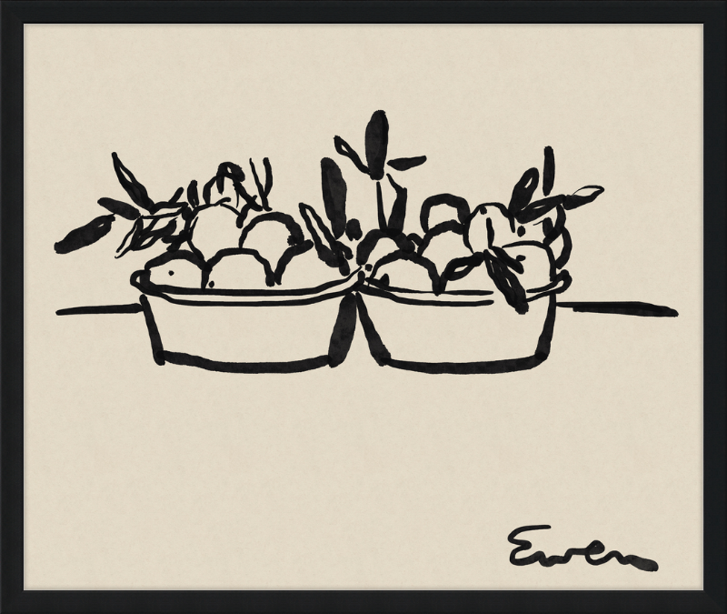 Giclée Print // Oranges in Bowls