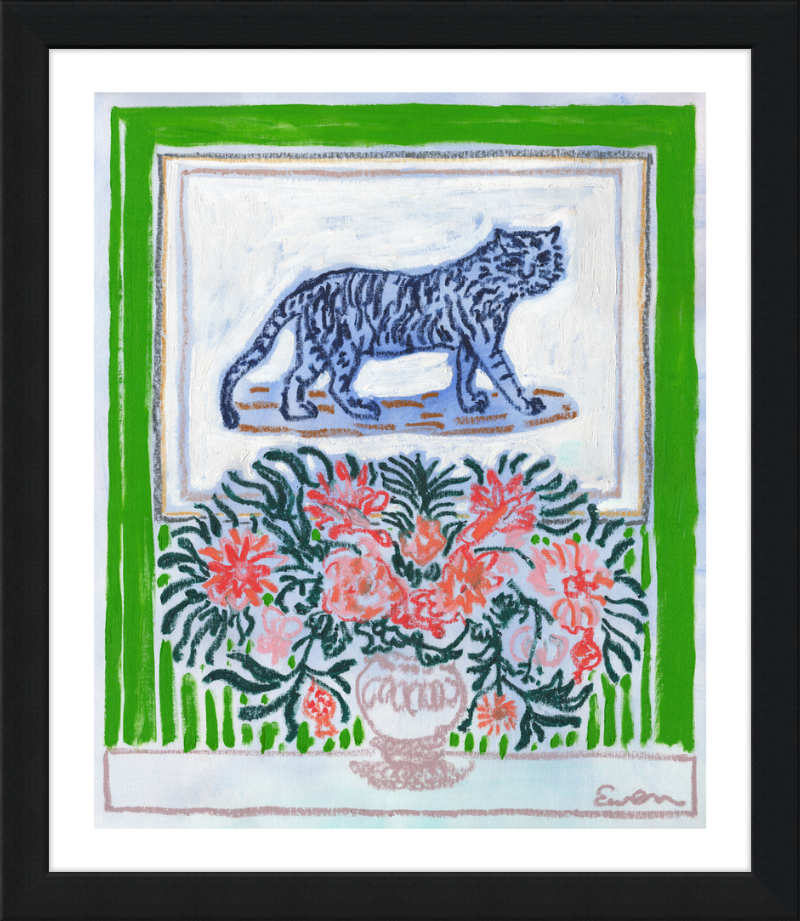 Giclée Print // Green Room with Tiger