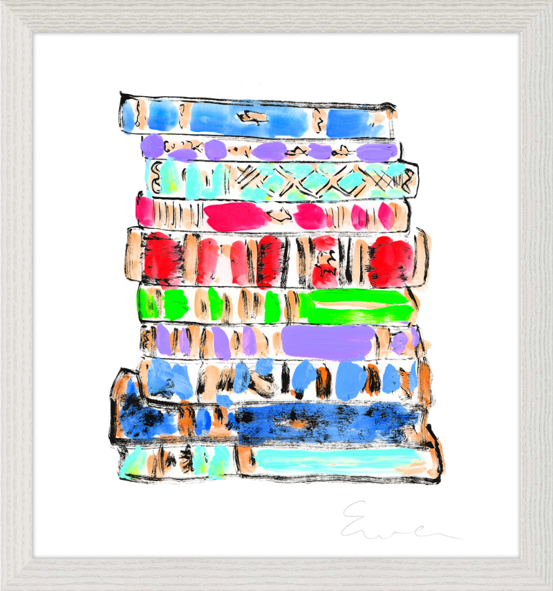 Giclée Print // Tsundoku (Stack of Books)