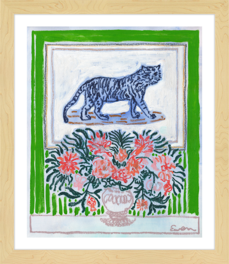 Giclée Print // Green Room with Tiger
