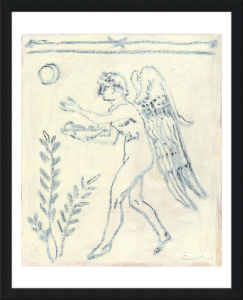 Giclée Print // Angel Facing Left (Novella) 2 | Anne-Louise Ewen