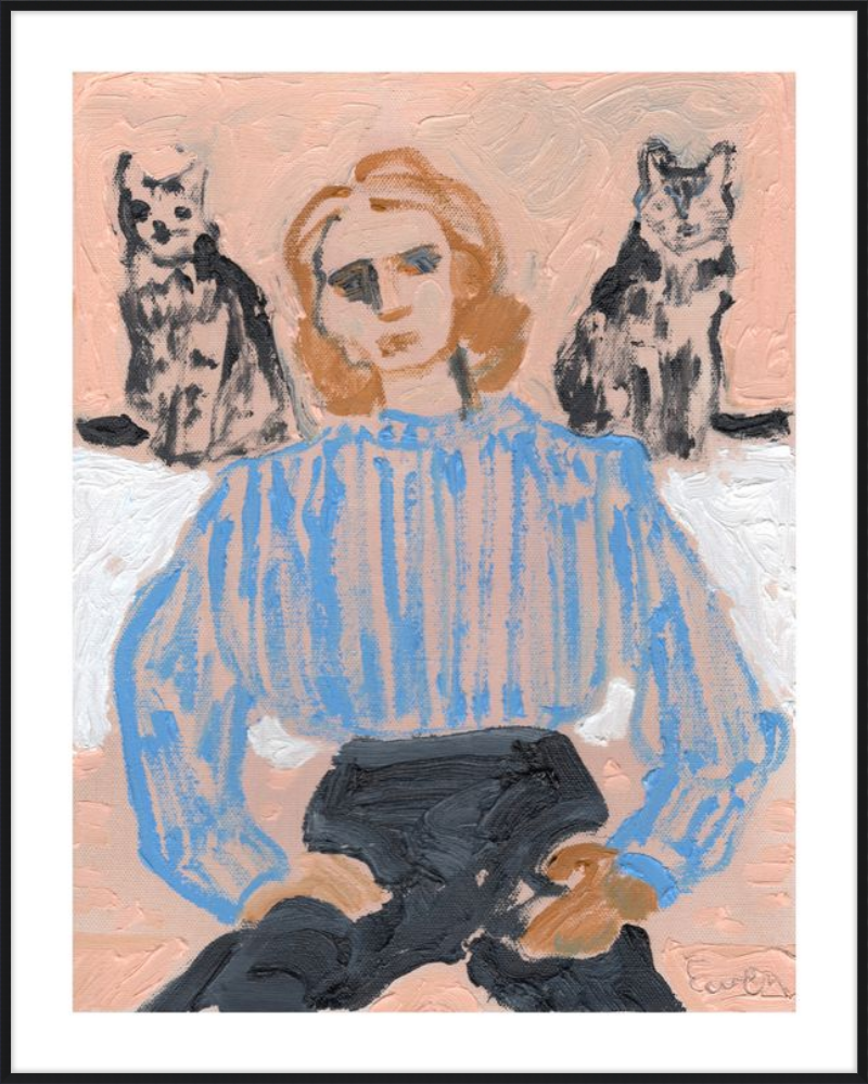Giclée Print // Responsible Forever For What You Have Tamed (Cat Painting Series)
