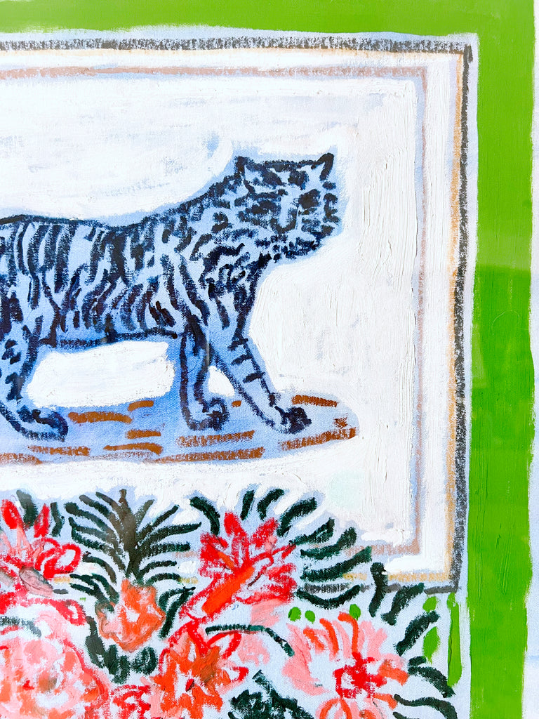 Giclée Print // Green Room with Tiger