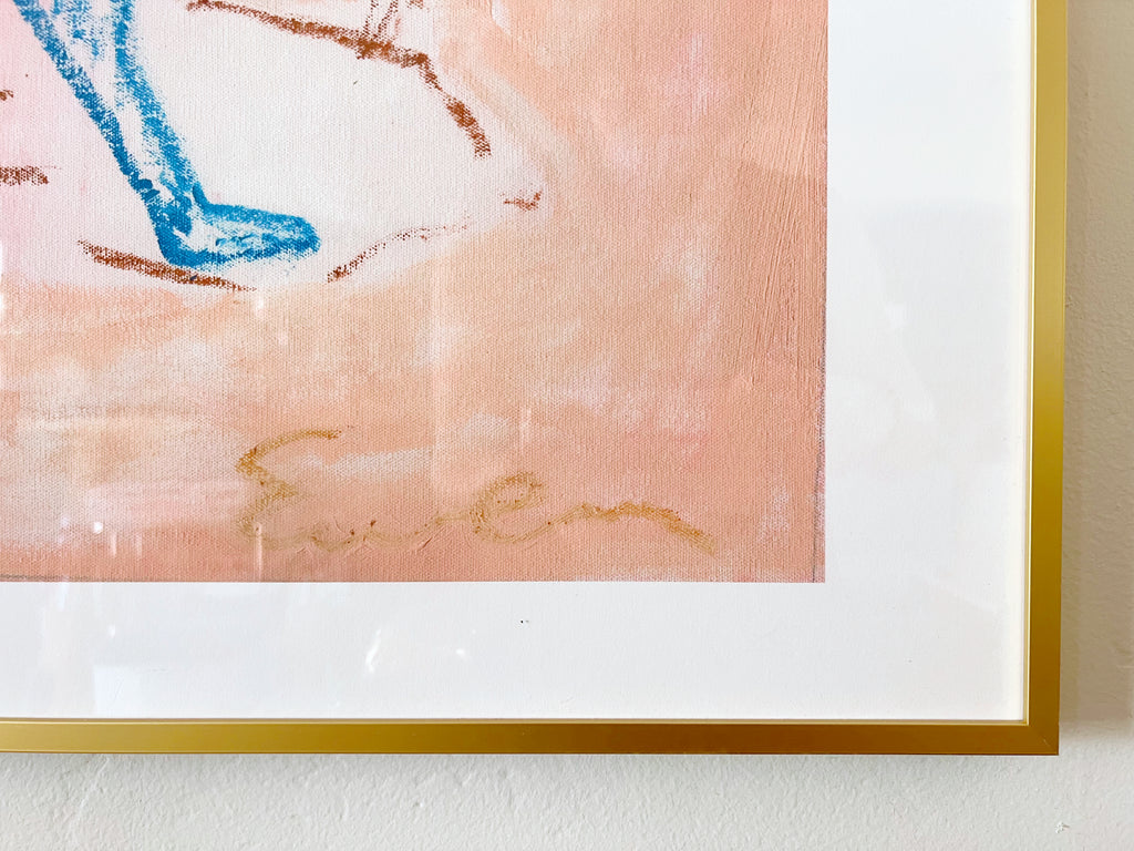 Giclée Print // The Blue Monkey (Dusty Pink)