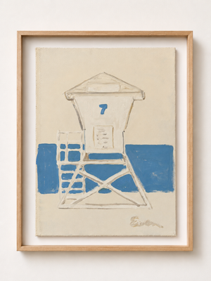 Oil Painting // Lifeguard Tower