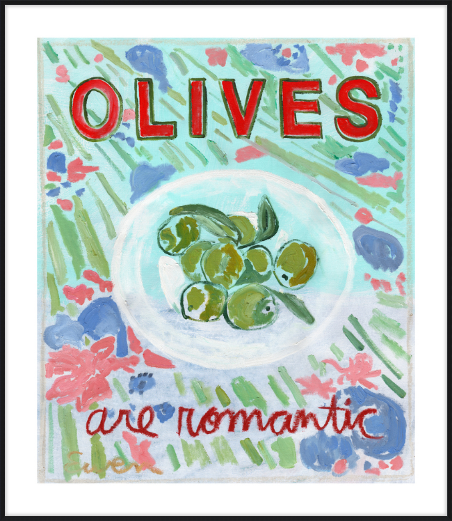 Framed Print // Olives Are Romantic