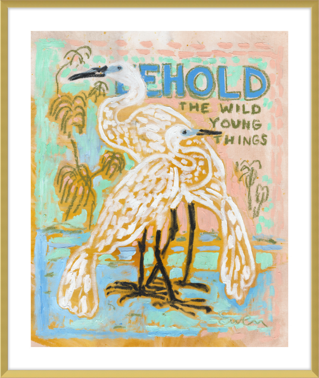 Framed Print // Behold The Wild Young Things
