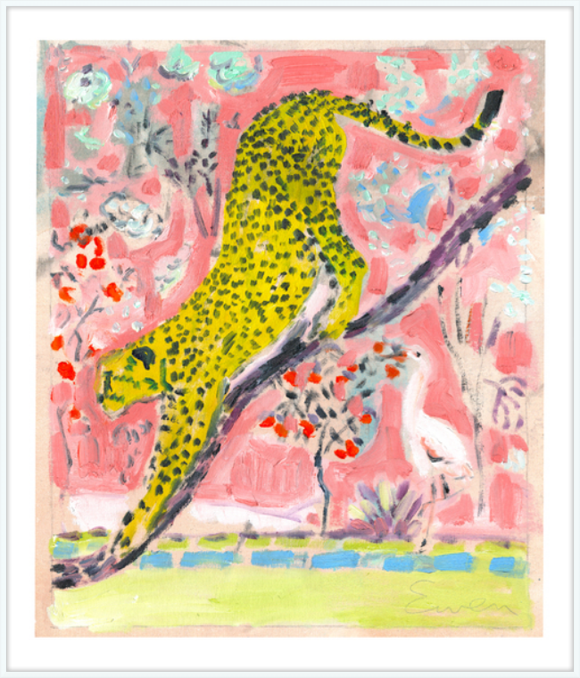 Framed Print // Cheetah Facing Left