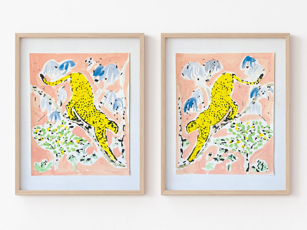 Serigraph Paintings // Spotted Cats No. 2