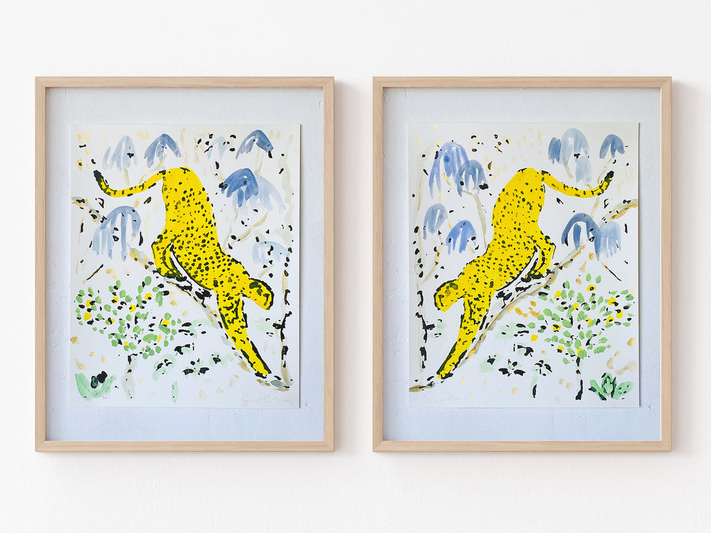 Serigraph Paintings // Spotted Cats No. 5