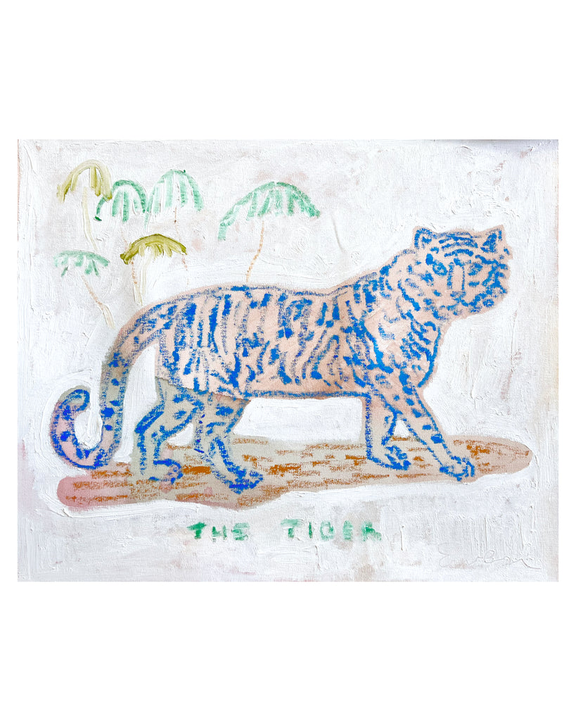 Oil Painting // The Tiger Blue