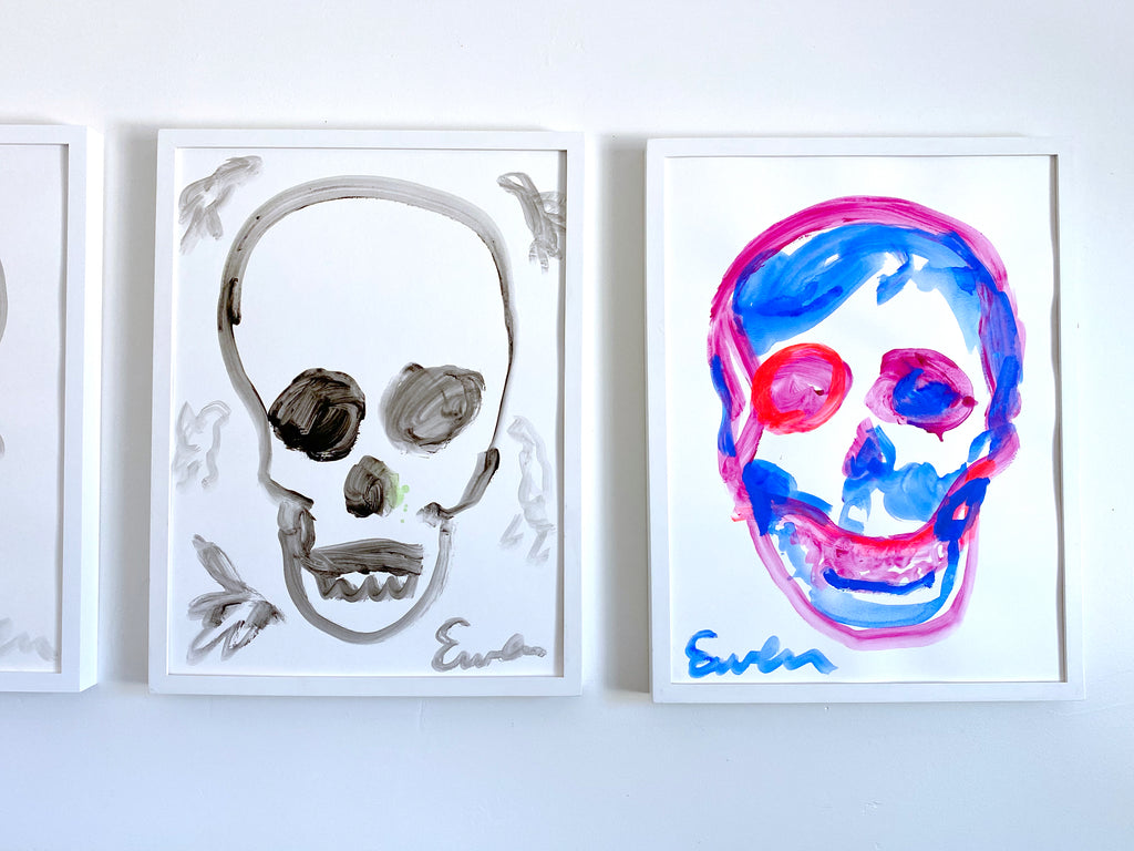 Painting On Paper // Skull (So Bright)