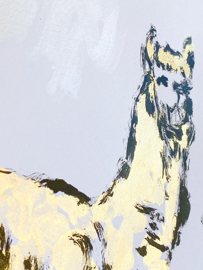Hand Painted Multiple // Golden Alpaca No. 1