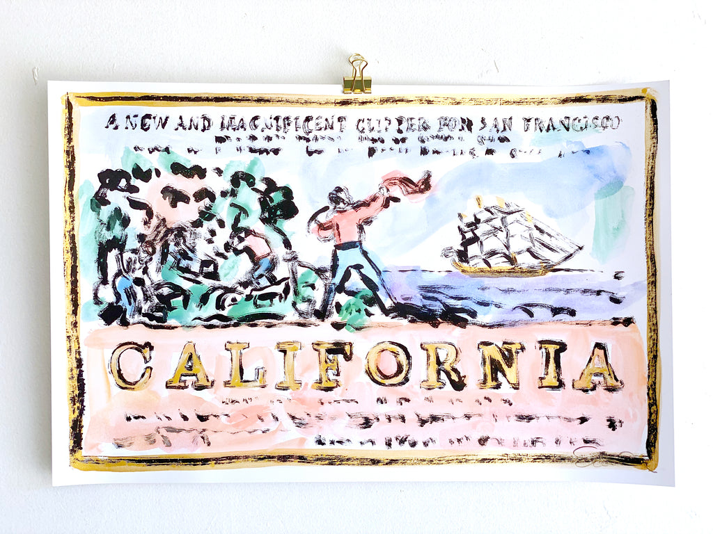 Hand Painted Multiple // California, New & Magnificent No. 4