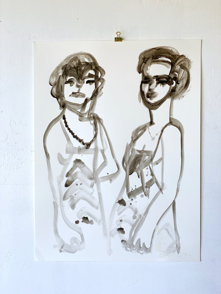 Painting On Paper // Sisters